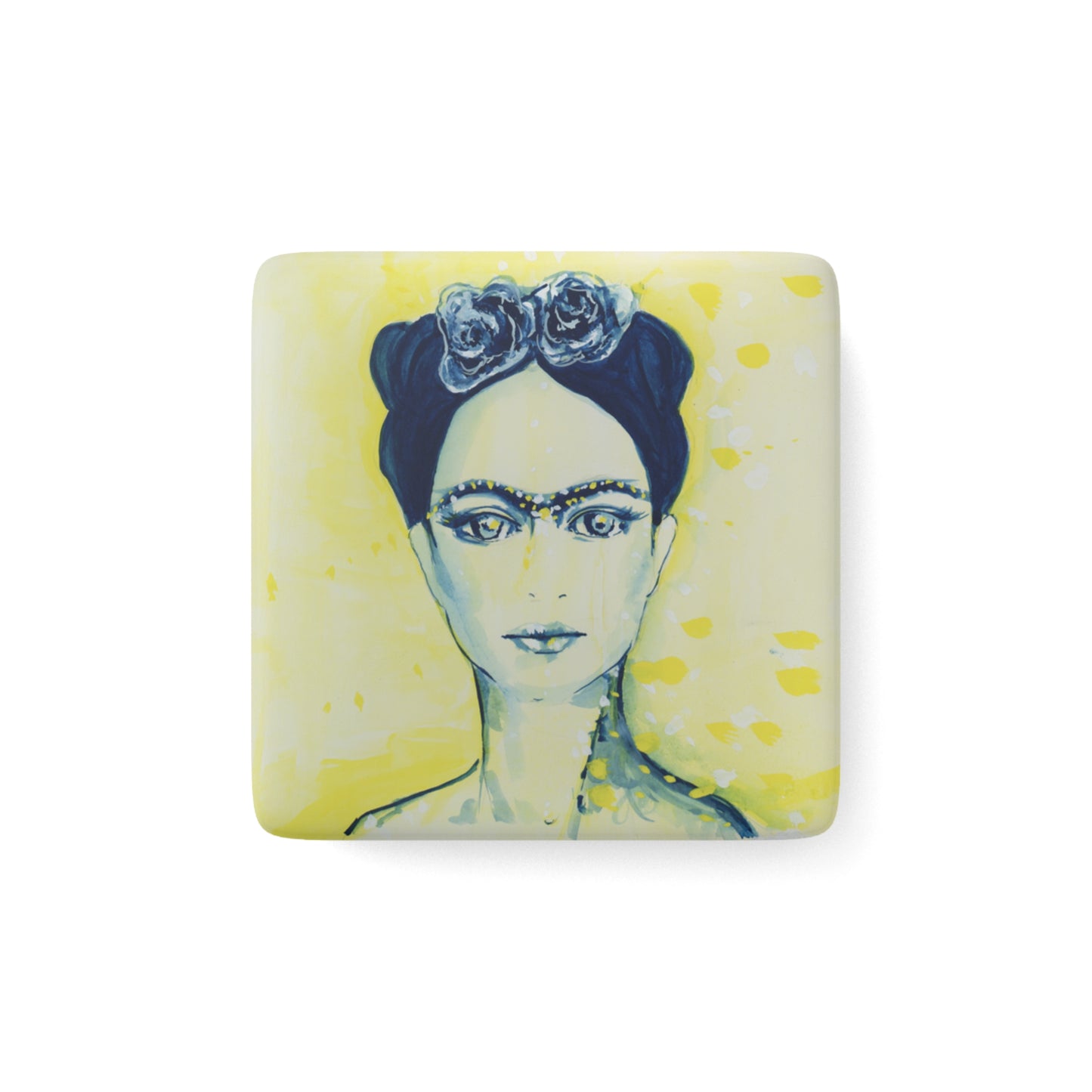 Frida - Porcelain Magnet, Square