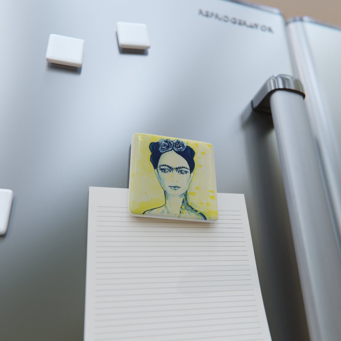 Frida - Porcelain Magnet, Square